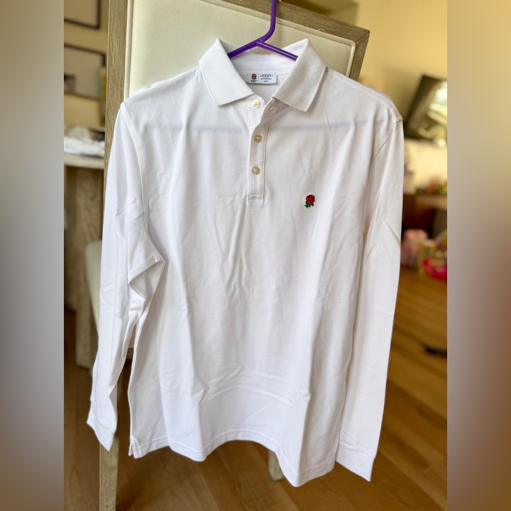 Charles Tyrwhitt White Polo England Rugby